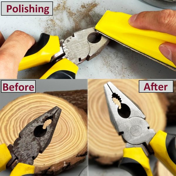 Micro Detail Sander Paper Kit，80PCS Wet Dry Sandpaper-Grit 80 120 180 240 320 400 600 800,3.5”x 1”Hand Sanding Block with Hook and Loop Sanding Strips for Narrow Spaces Polishing - Image 3